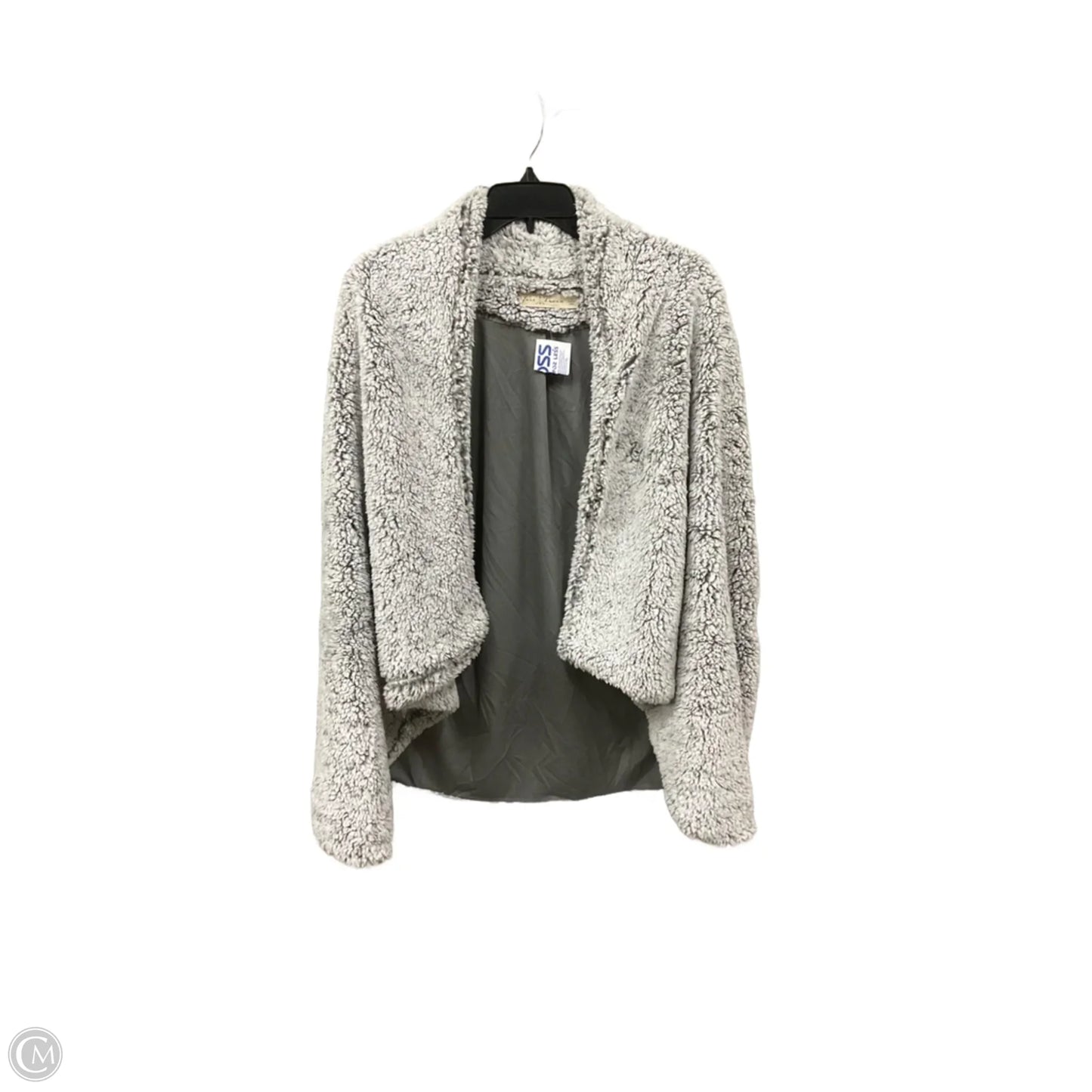 Vest Faux Fur & Sherpa By Clothes Mentor In Grey, Size: L