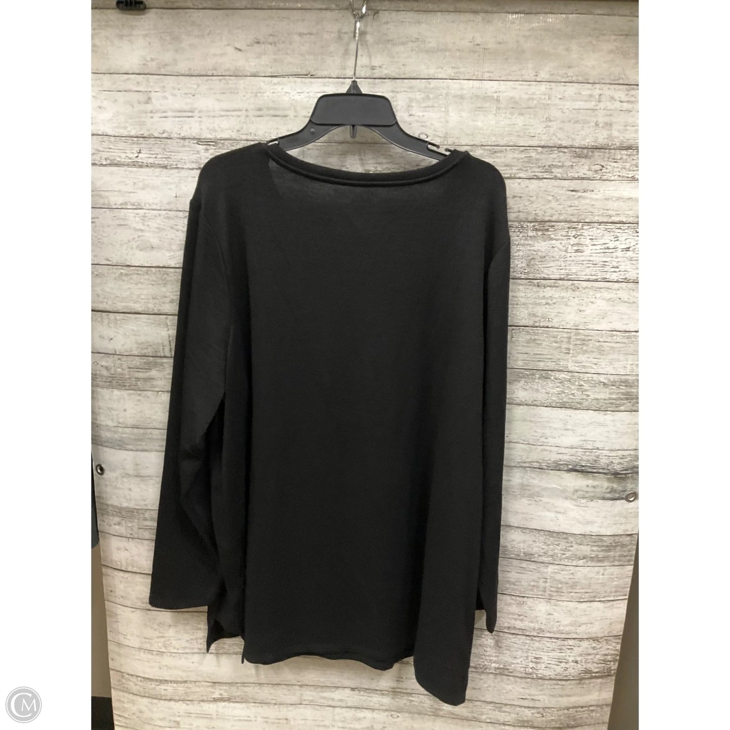 Top Long Sleeve Basic By Chicos In Black, Size: 4