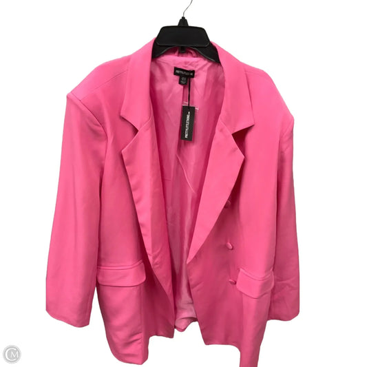 Blazer By Pretty Little Thing In Pink, Size: 4x