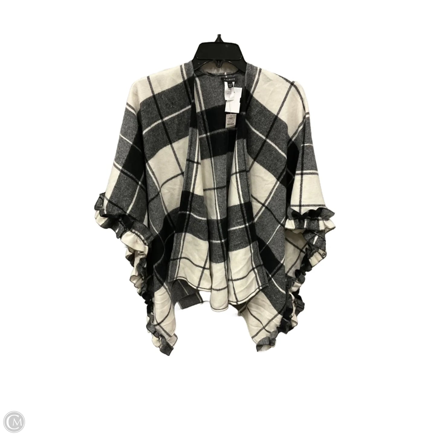 Shawl By Talbots In Black & White, Size: Osfm