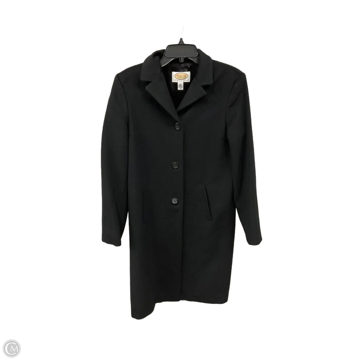 Coat Wool By Talbots In Black, Size: M