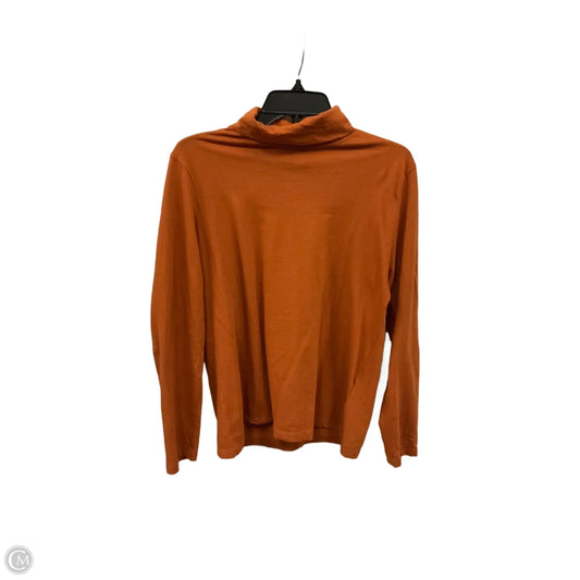 Top Long Sleeve Basic By J. Crew In Orange, Size: L
