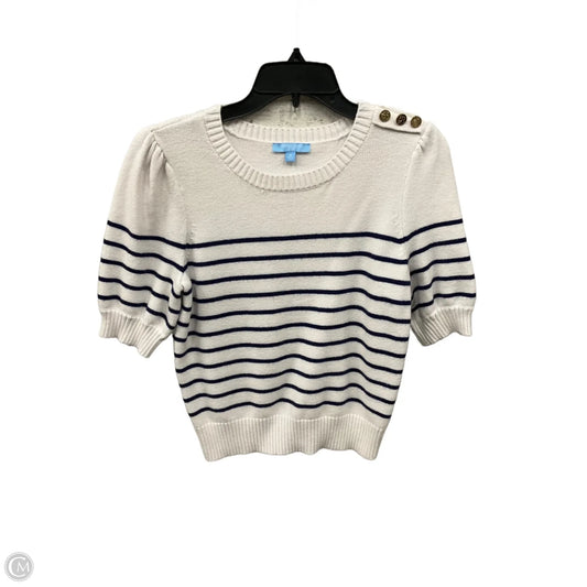 Sweater Short Sleeve By Draper James In White, Size: M