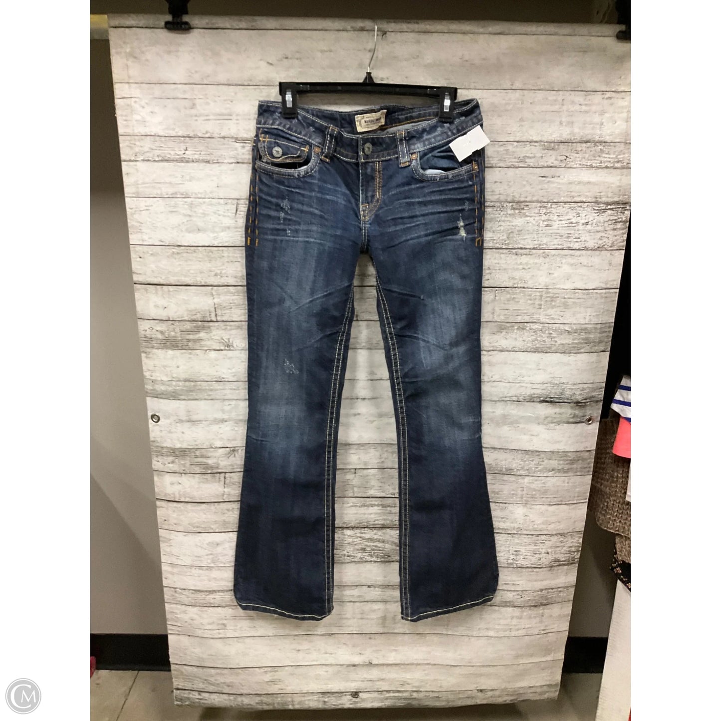 Jeans Boot Cut By Mek In Blue Denim, Size: 6