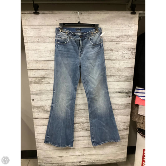 Jeans Flared By Express In Blue Denim, Size: 6