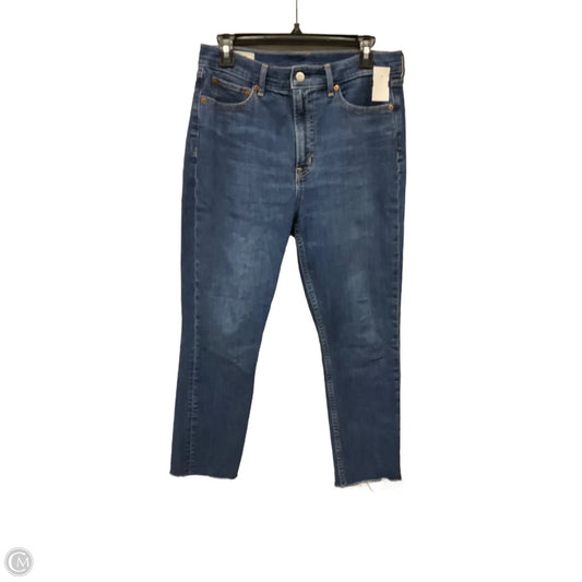 Jeans Straight By Gap In Blue Denim, Size: 10