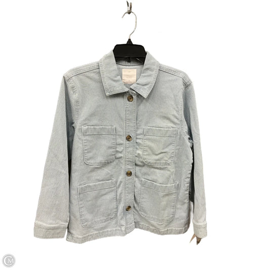 Jacket Shirt By Lc Lauren Conrad In Blue, Size: S
