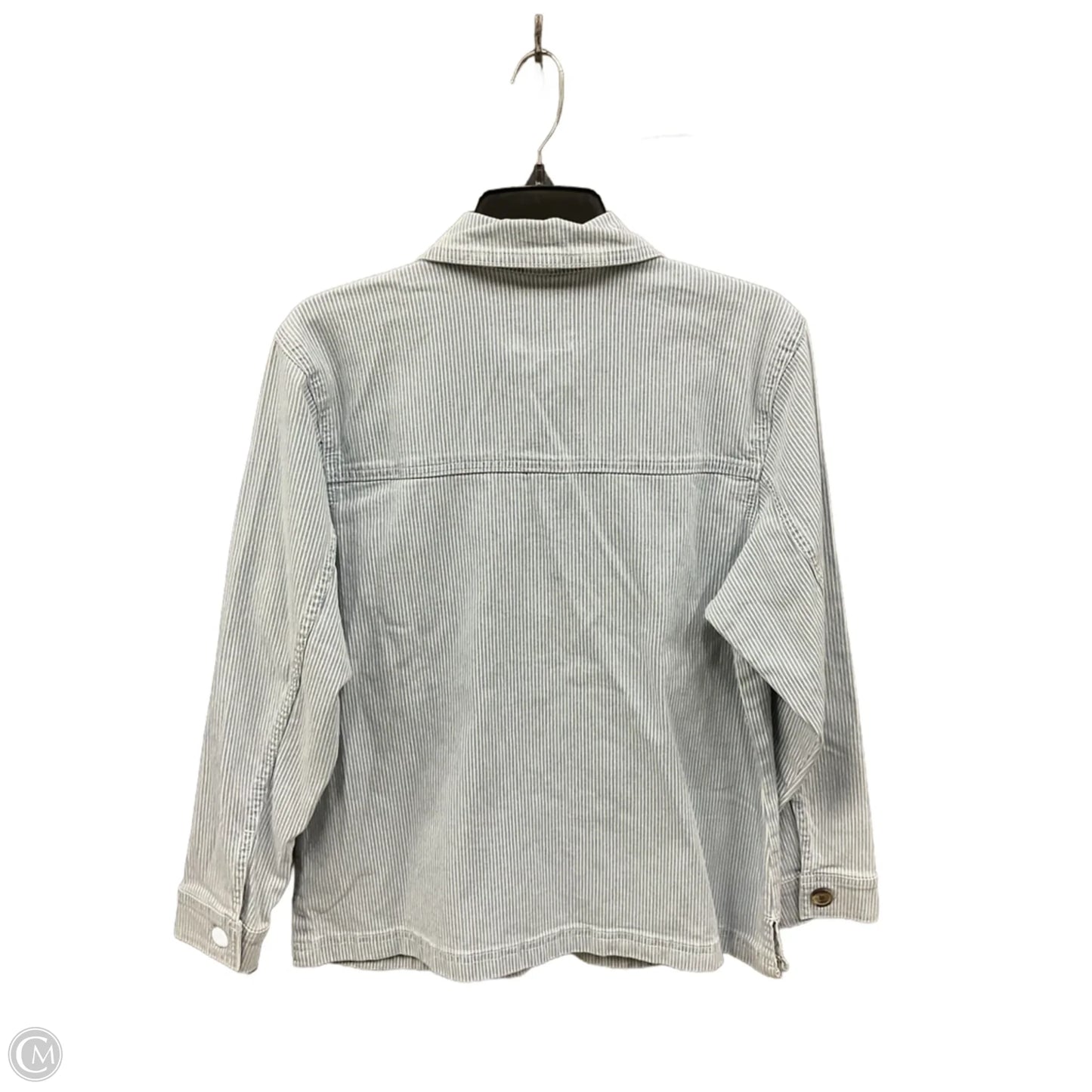 Jacket Shirt By Lc Lauren Conrad In Blue, Size: S