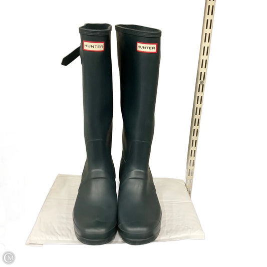Boots Rain By Hunter In Blue, Size: 11