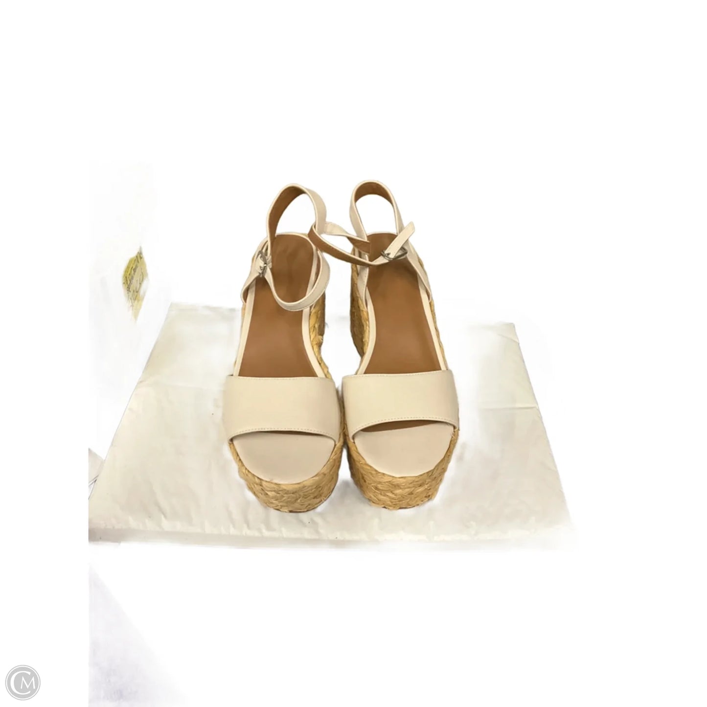 Sandals Heels Wedge By Universal Thread In White, Size: 8