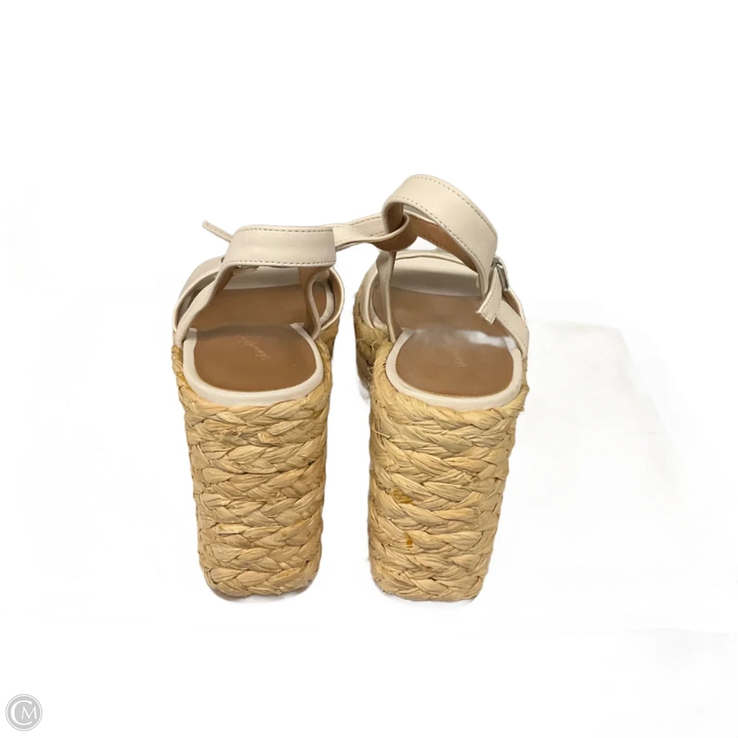 Sandals Heels Wedge By Universal Thread In White, Size: 8