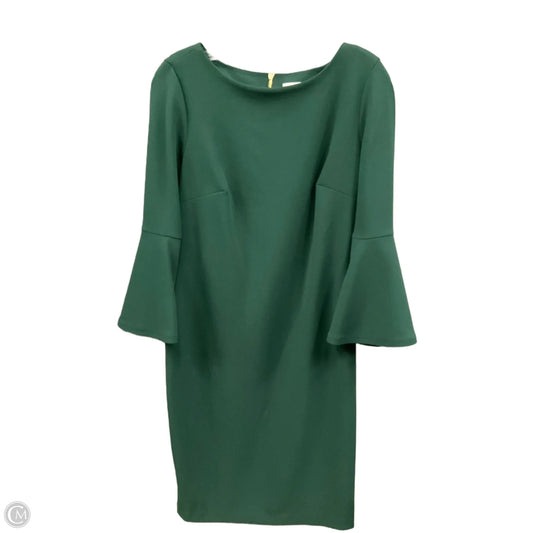 Dress Casual Midi By Calvin Klein In Green, Size: 8