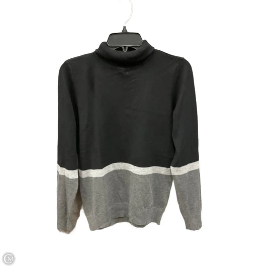 Top Long Sleeve By Calvin Klein In Black, Size: M