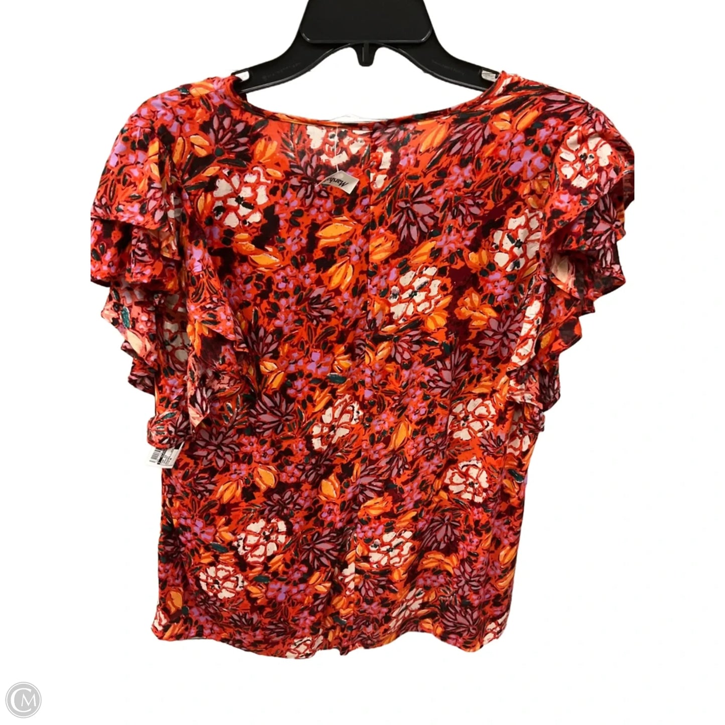 Top Short Sleeve By Clothes Mentor In Orange, Size: M