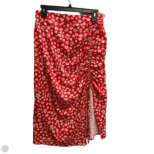 Skirt Maxi By Shein In Red, Size: M