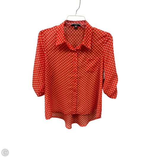 Top 3/4 Sleeve By Mine In Orange, Size: M