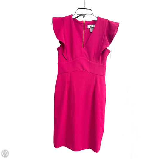Dress Casual Midi By Dkny In Pink, Size: 2