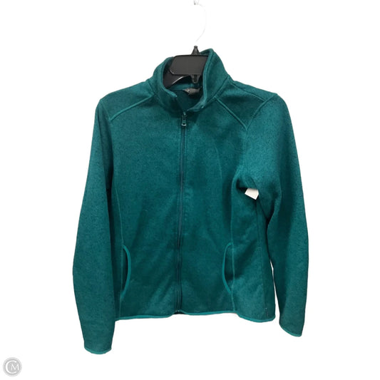 Athletic Jacket By Eddie Bauer In Green, Size: L