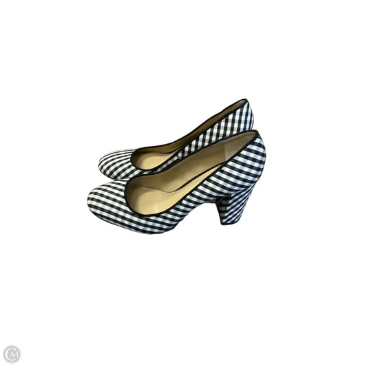 Shoes Heels Block By Ann Taylor In Black & White, Size: 8.5