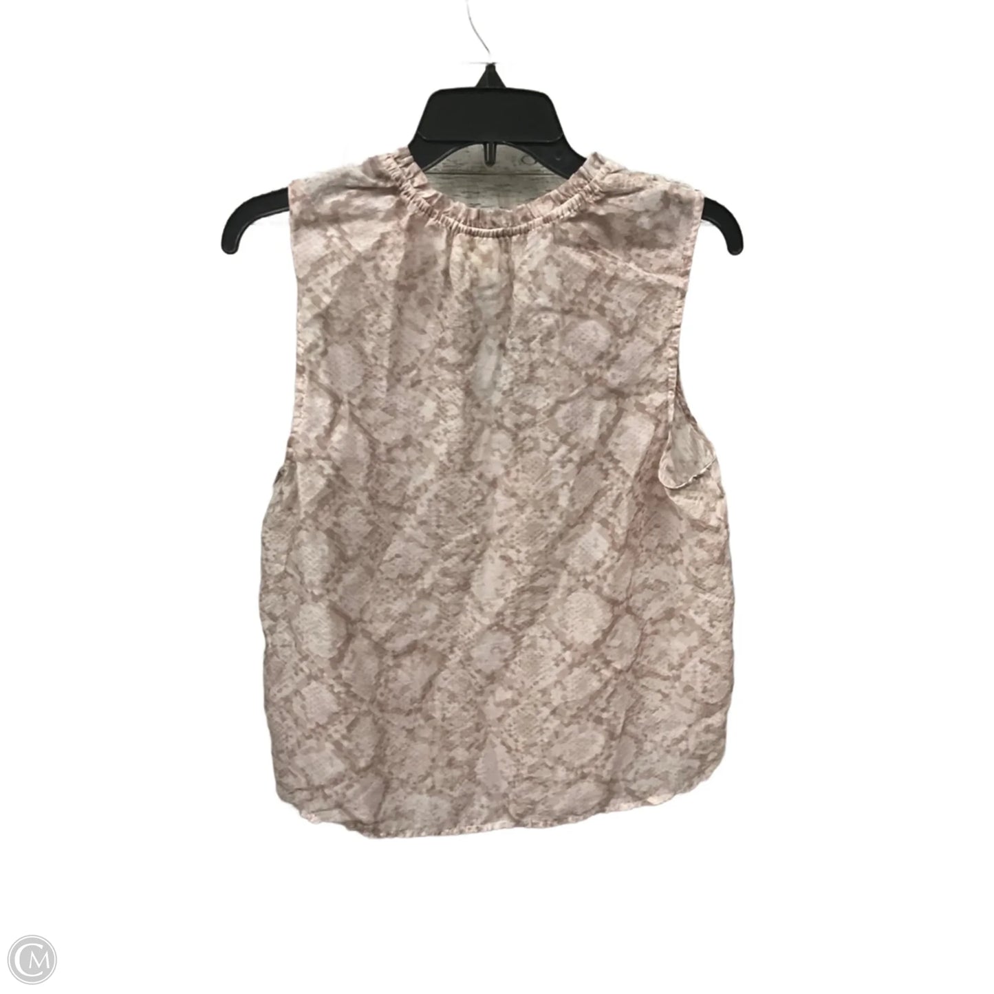 Top Sleeveless By Cloth & Stone In Snakeskin Print, Size: M