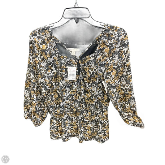 Top Long Sleeve By Cato In Floral Print, Size: Xs