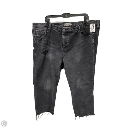 Jeans Cropped By Torrid In Black, Size: 22