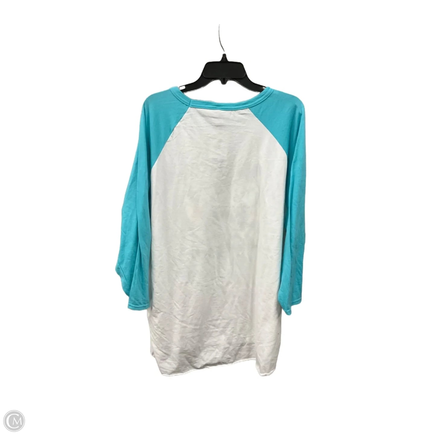 Top Long Sleeve Basic By Jerzees In White, Size: 3x