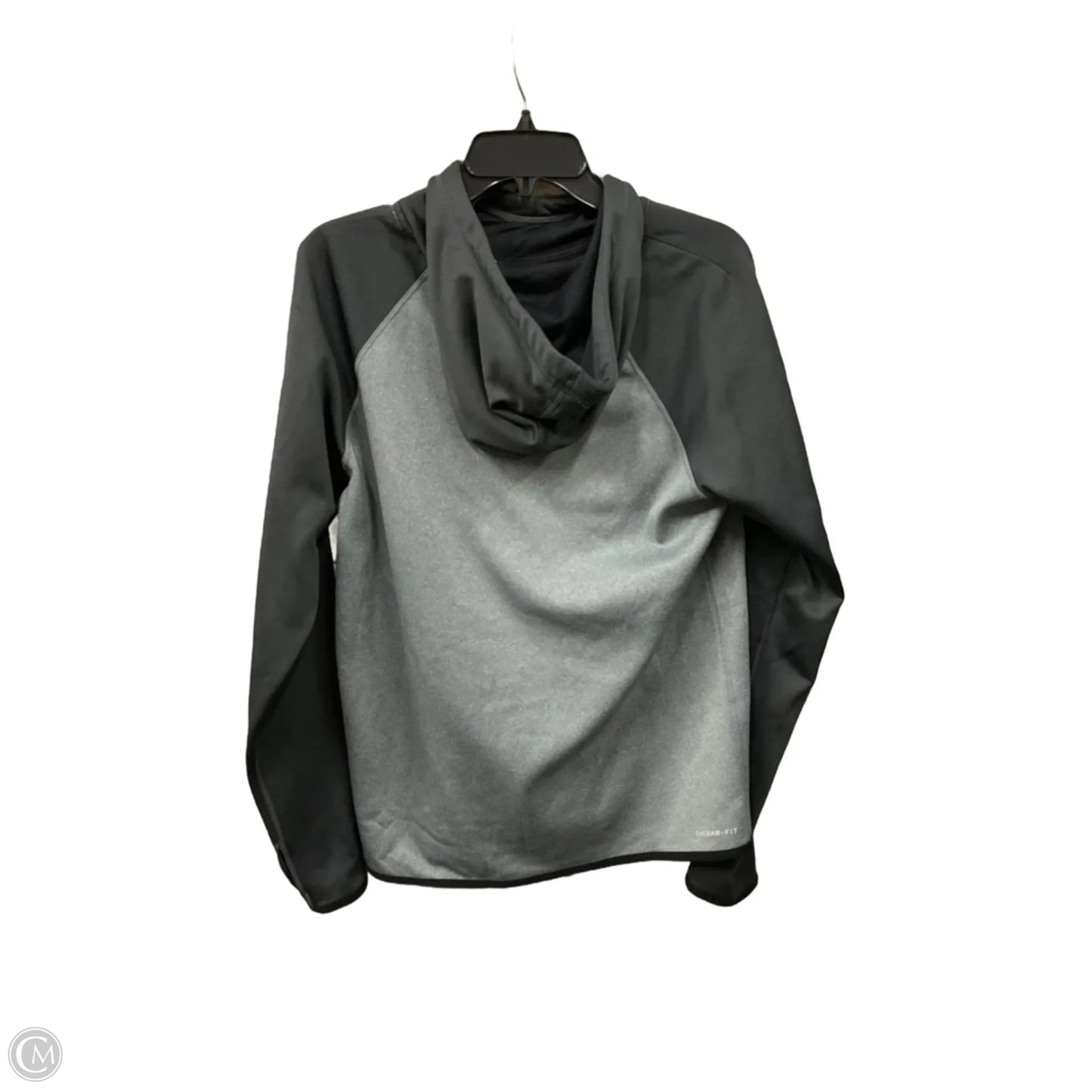 Sweatshirt Hoodie By Nike Apparel In Grey, Size: L