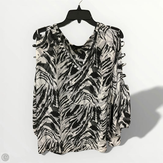 Top 3/4 Sleeve By Always Indigo In Black, Size: 3x