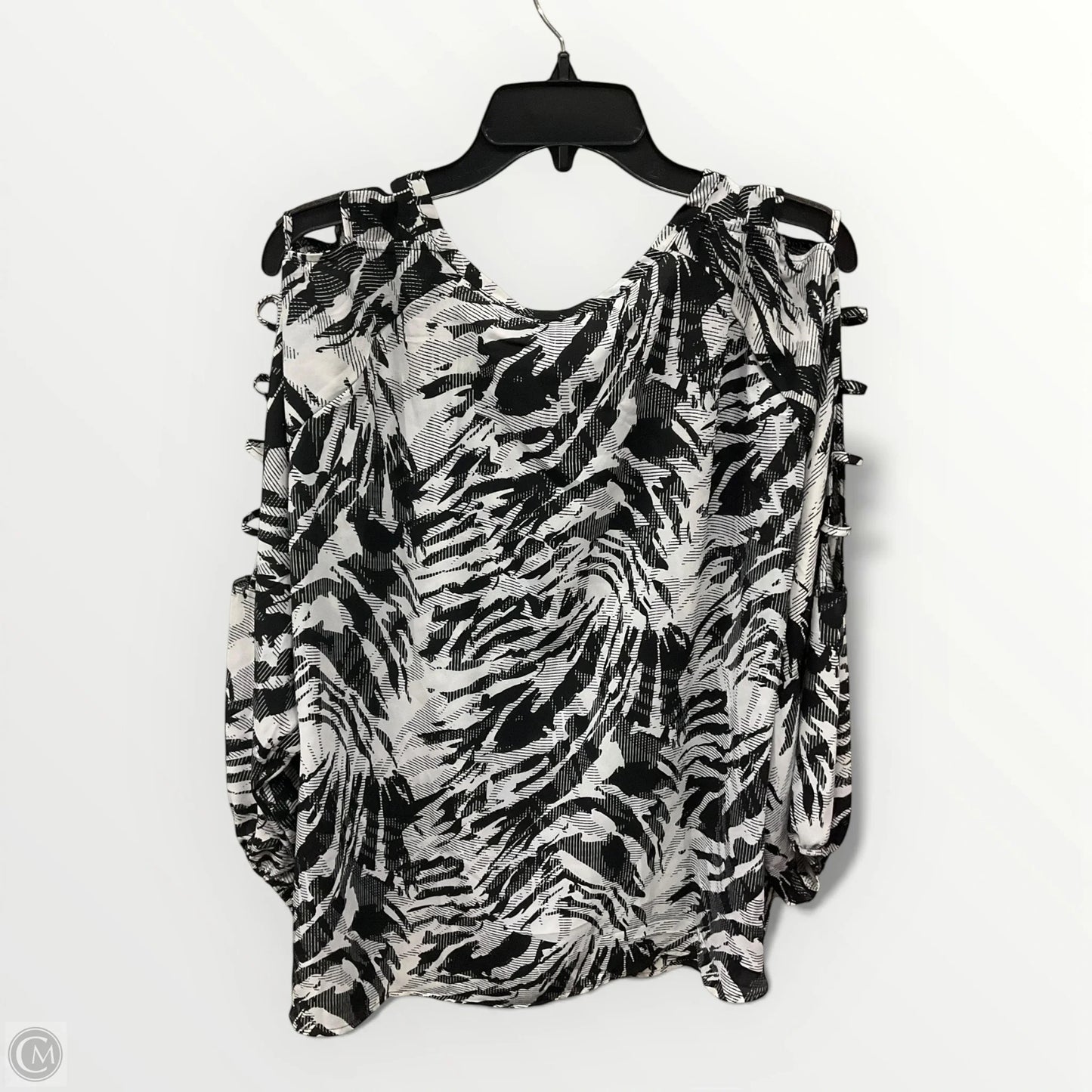 Top 3/4 Sleeve By Always Indigo In Black, Size: 3x
