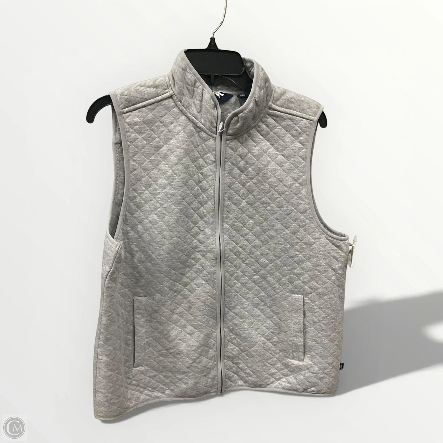 Vest Puffer & Quilted By Lands End In Grey, Size: L