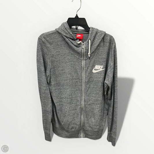 Athletic Jacket By Nike Apparel In Grey, Size: Xl