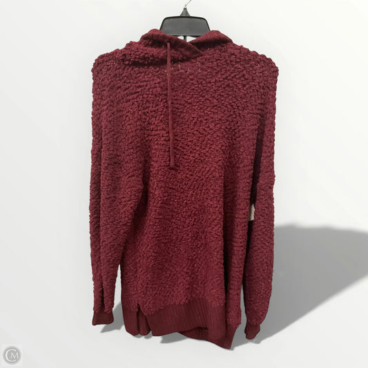 Sweater By Zenana In Red, Size: L