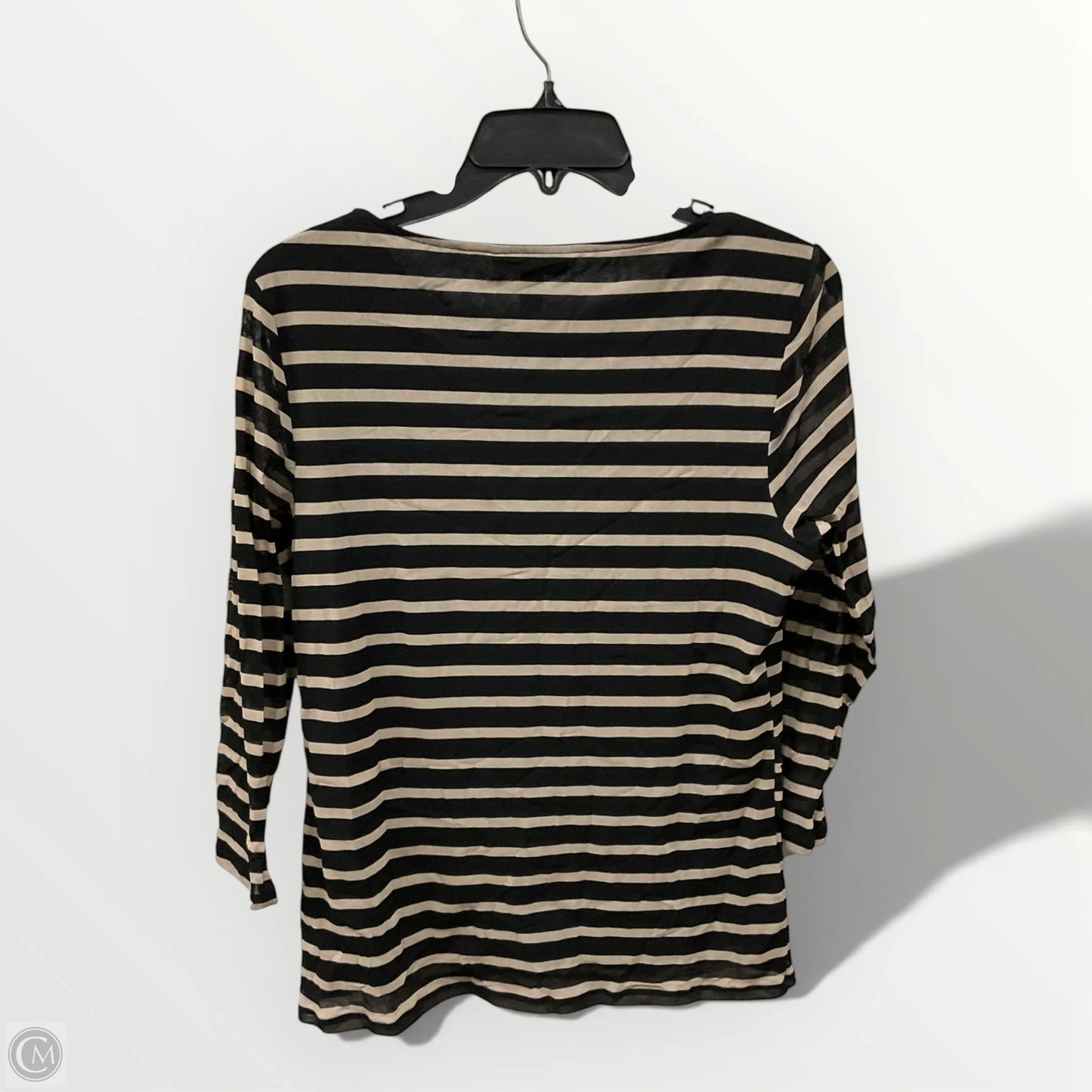 Top Long Sleeve By Dana Buchman In Black, Size: L
