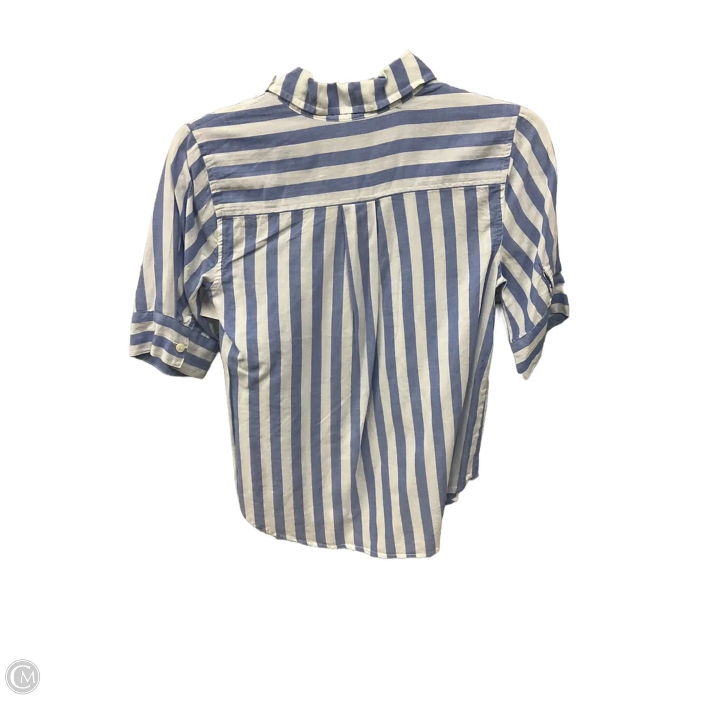 Blouse Short Sleeve By J. Crew In Striped Pattern, Size: Xxs