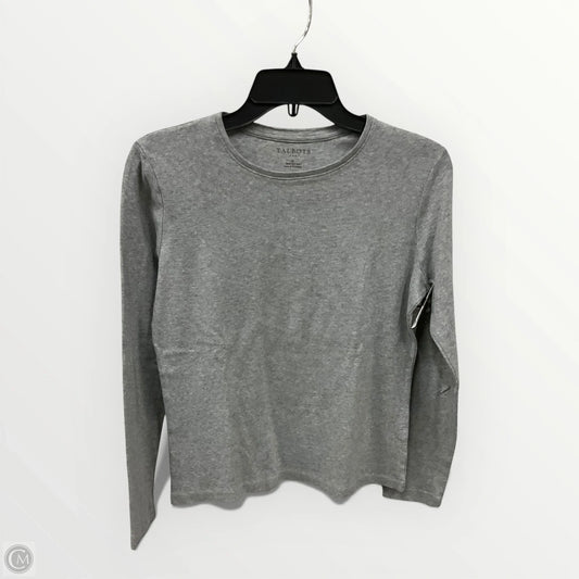 Top Long Sleeve Basic By Talbots In Grey, Size: S
