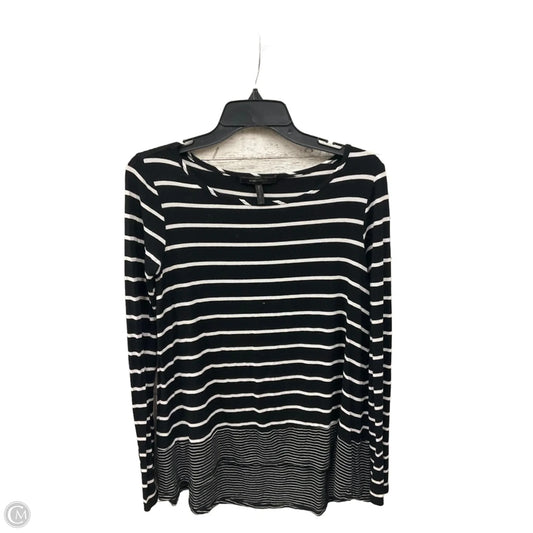 Top Long Sleeve Basic By Bcbgmaxazria In Striped Pattern, Size: S