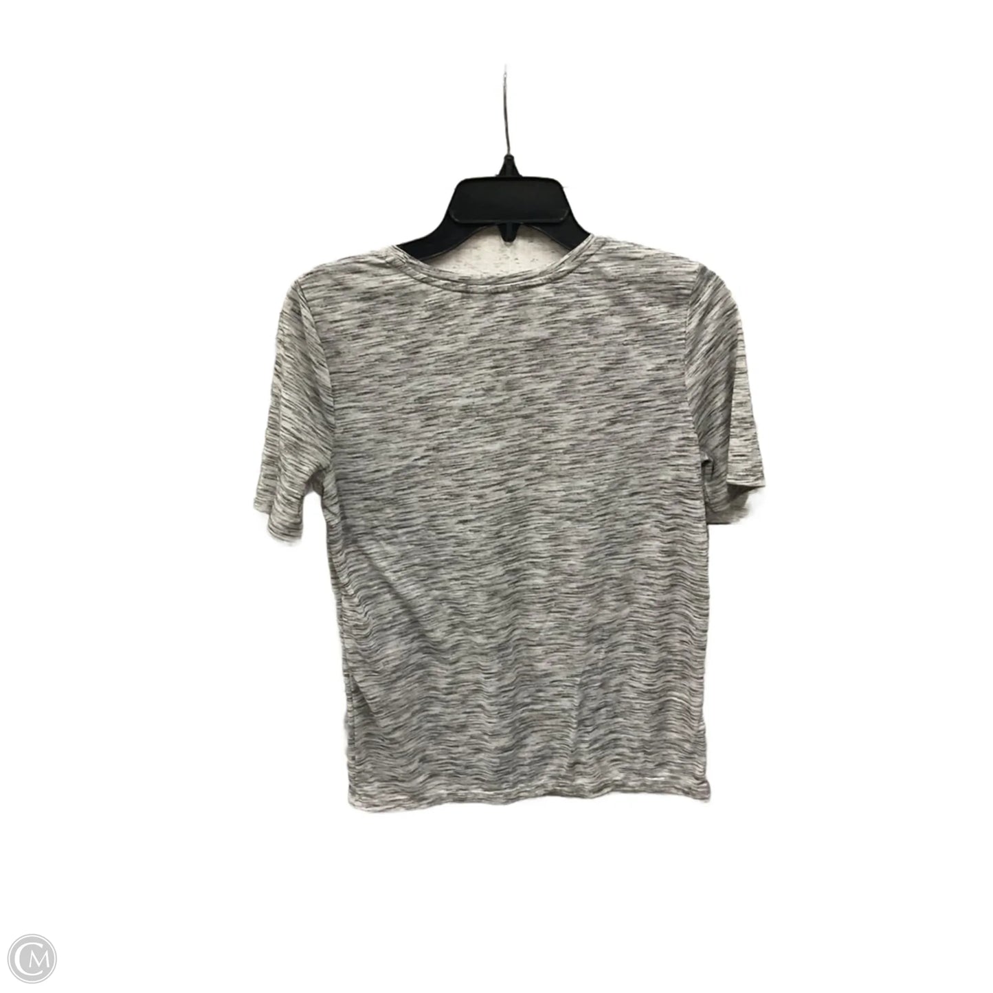 Top Short Sleeve By Loft In Grey, Size: S