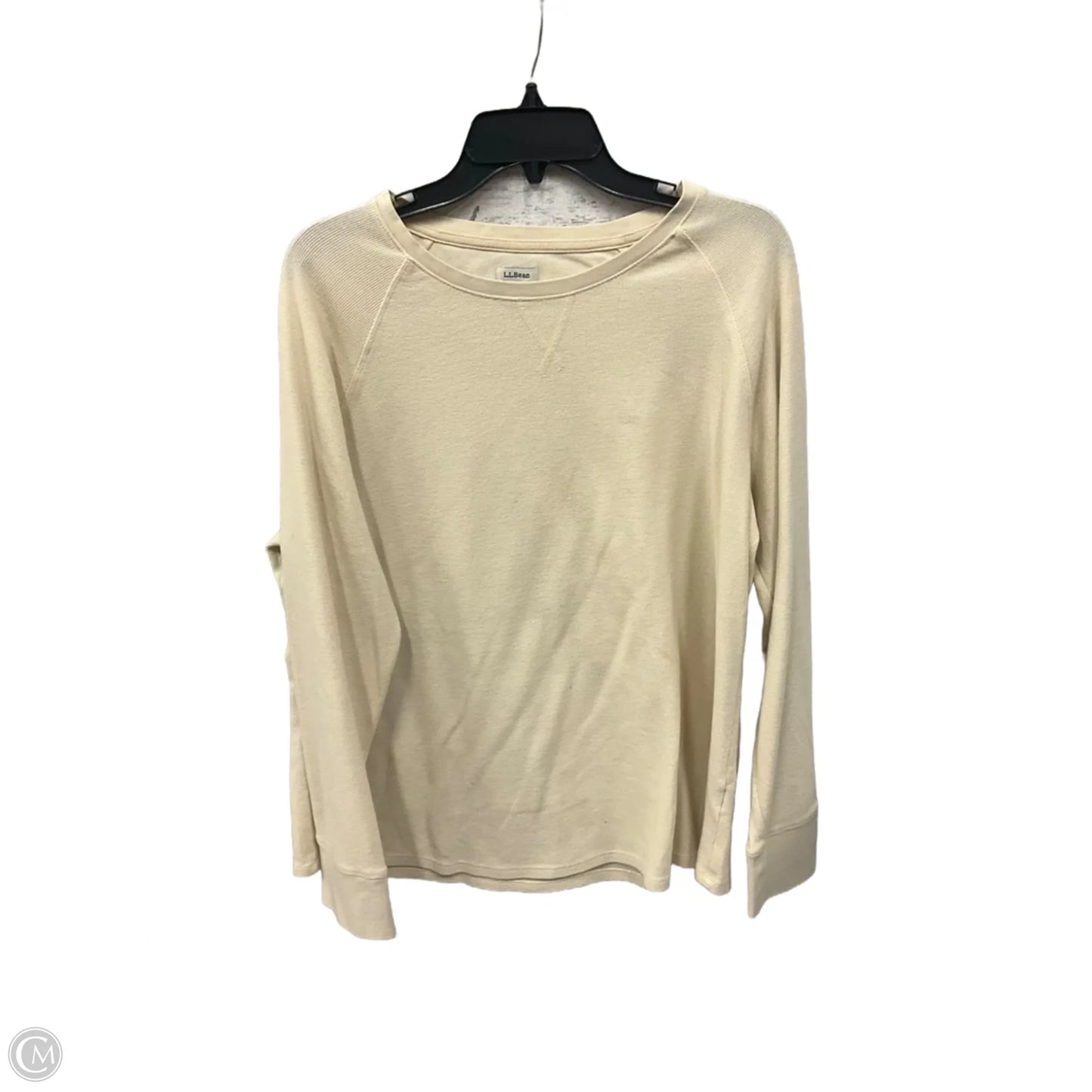 Top Long Sleeve Basic By L.l. Bean In Cream, Size: Xl