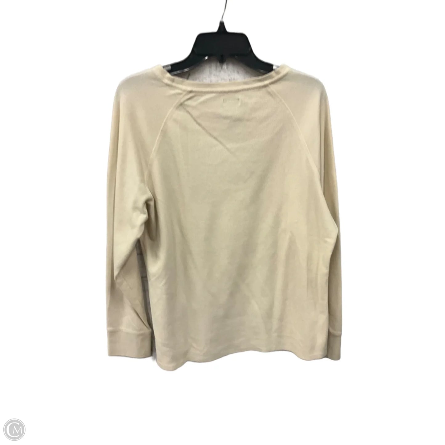 Top Long Sleeve Basic By L.l. Bean In Cream, Size: Xl
