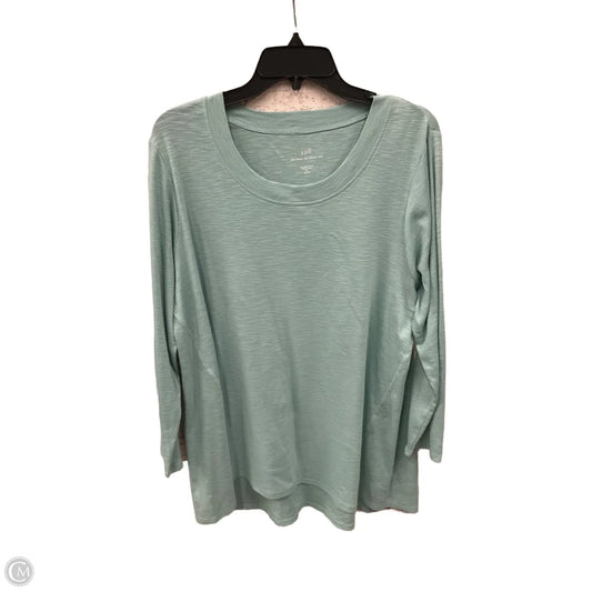 Top Long Sleeve Basic By J. Jill In Blue, Size: Xl