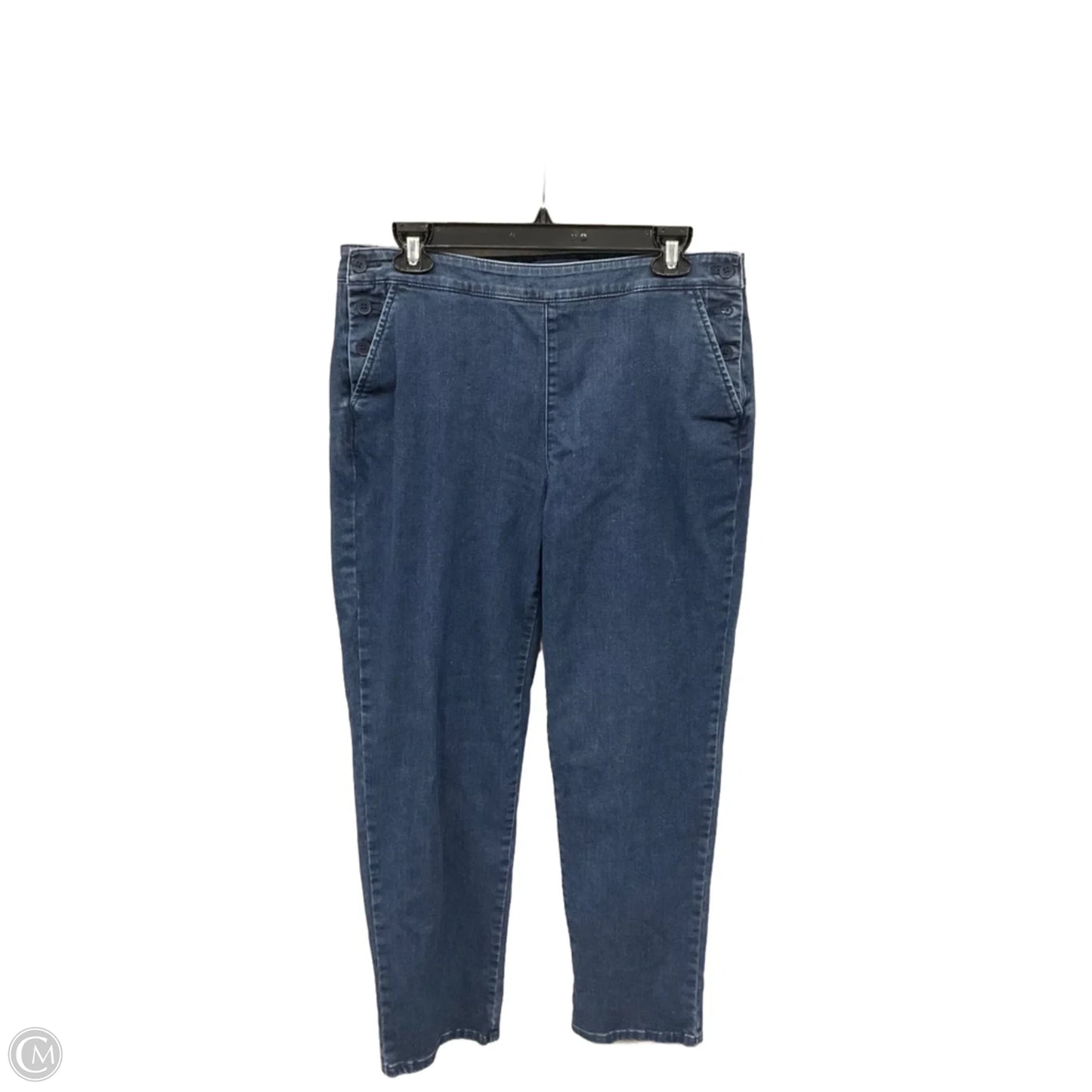 Jeans Skinny By Talbots In Blue Denim, Size: 10