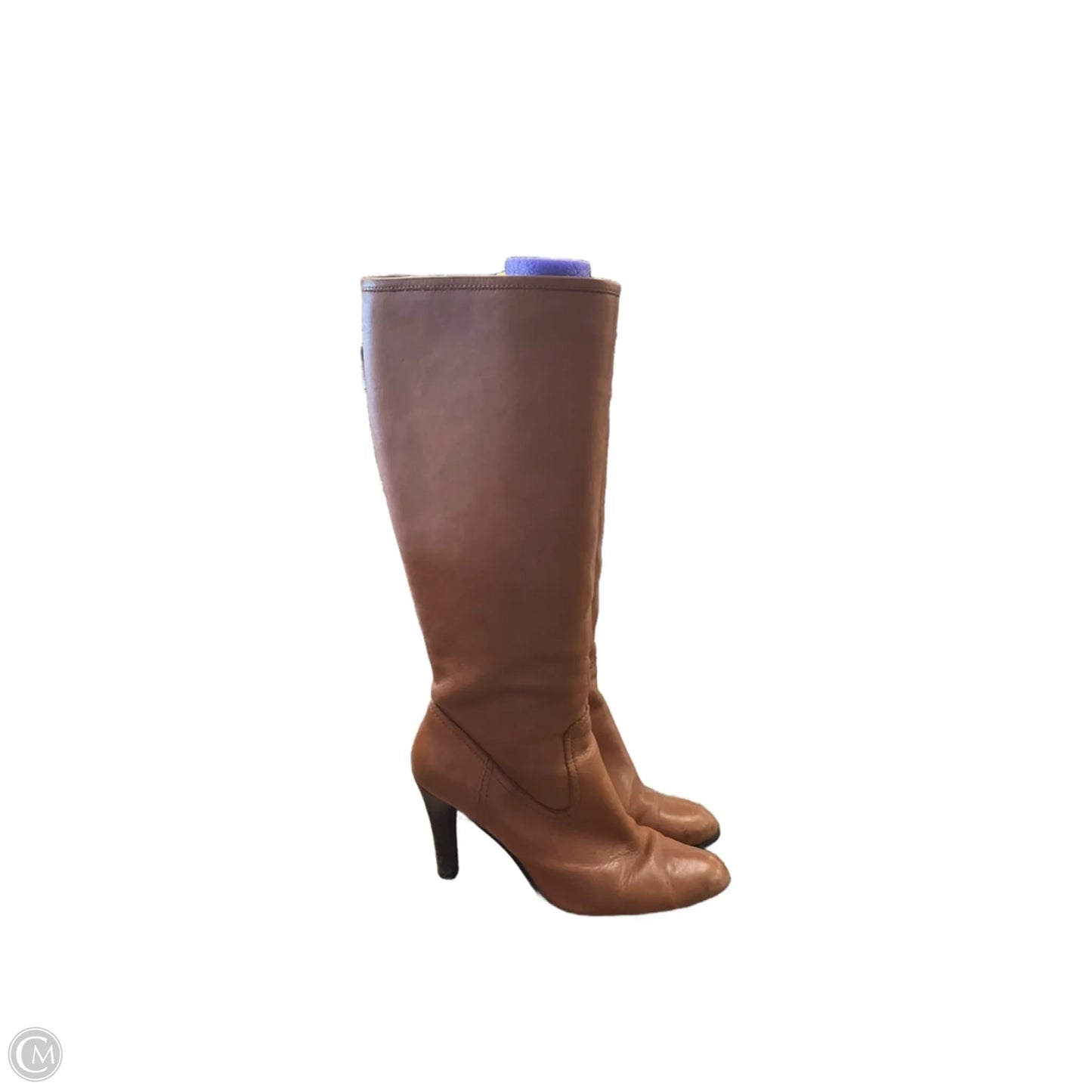 Boots Knee Heels By Ralph Lauren In Brown, Size: 9