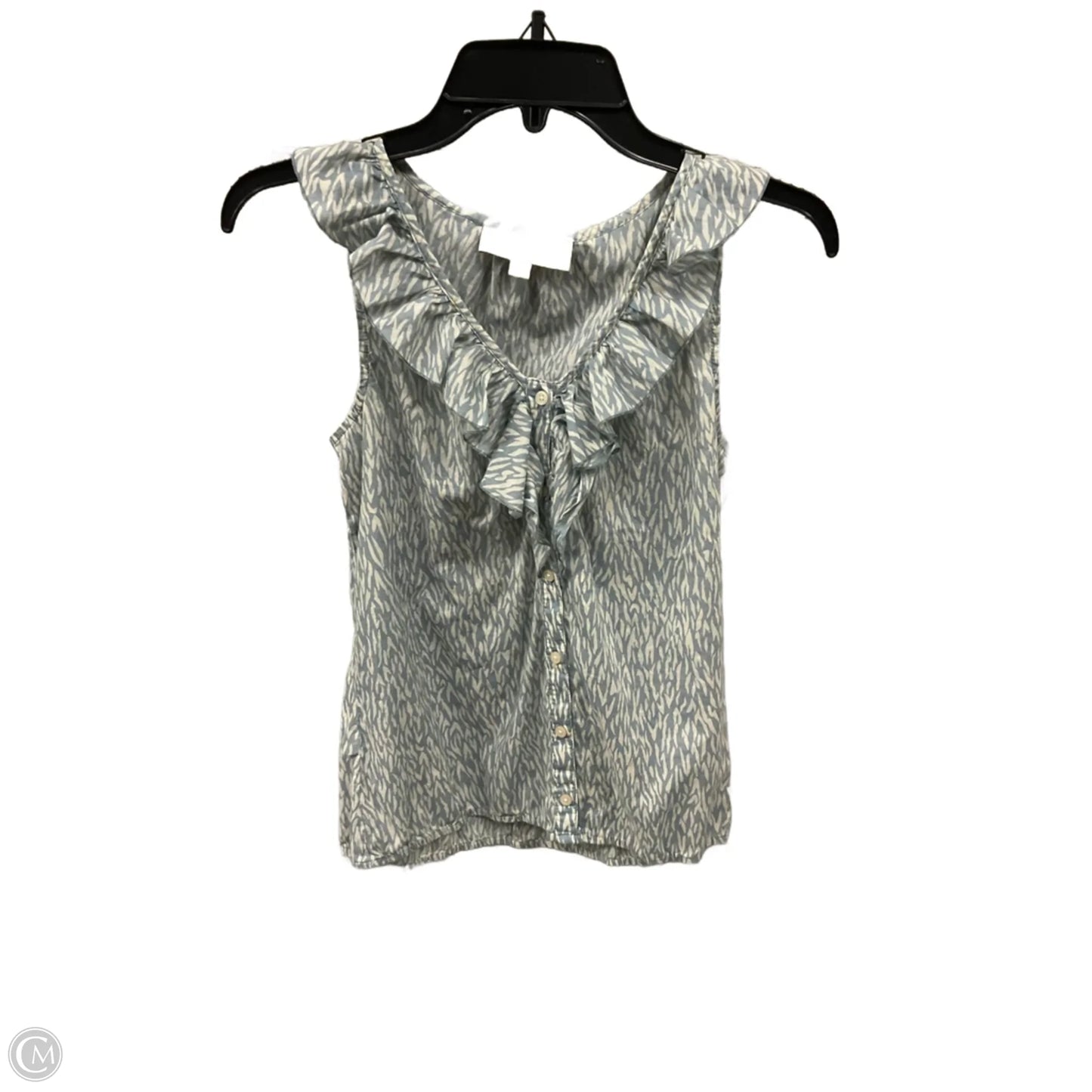Top Short Sleeve By Loft In Blue, Size: M