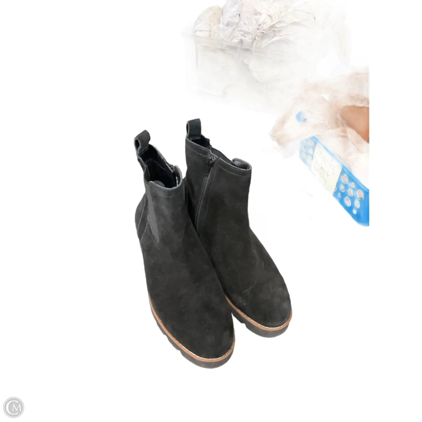 Boots Ankle Flats By Vionic In Black, Size: 8