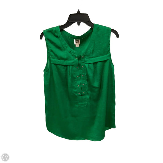 Top Sleeveless By Anne Klein In Green, Size: Xl