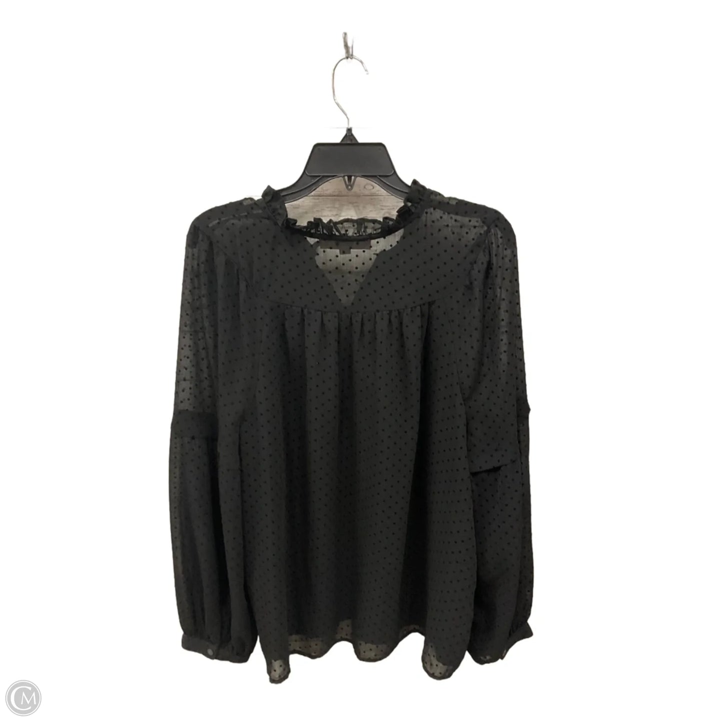 Top Long Sleeve By Loft In Black, Size: Xl