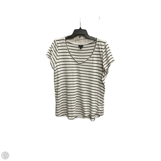 Top Short Sleeve Basic By Torrid In White, Size: M