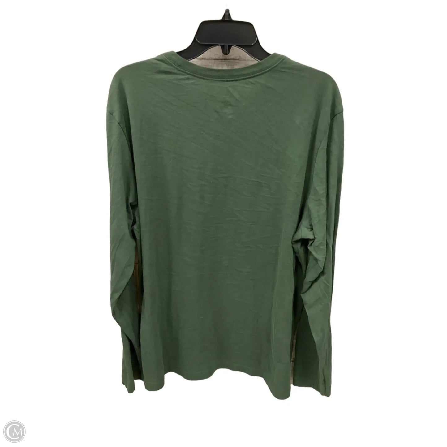 Top Long Sleeve By Nike Apparel In Green, Size: Xl