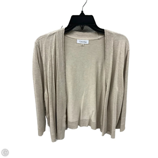Cardigan By Calvin Klein In Tan, Size: 1x